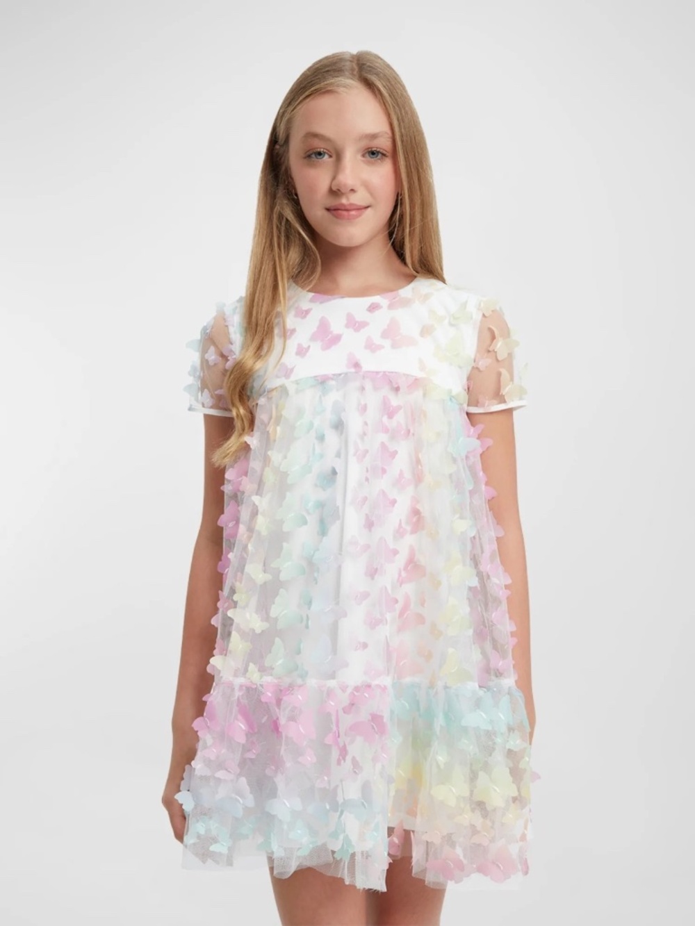 Bardot Junior Butterfly Dress in Rainbow, size 5